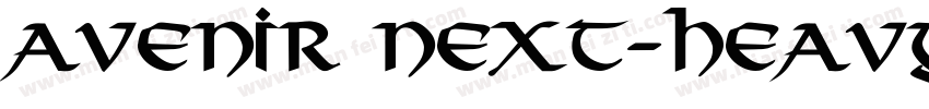 Avenir next-heavy bo字体转换